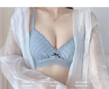 Japanese Style First Bra for School Girls No Wire Seamless Bralette Teen Comfort Invisible Thin No Marks, Natural Chest Enhancer