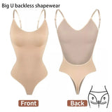 Phantasy Backless Shapewear Thong Bodysuits Sexy Women's Clothing Casual Tops Seamless Bodycon for Women Seamless Bodysuit