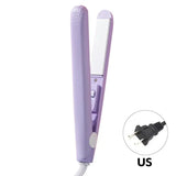 Cute Mini Travel Hair Straightener EU/US Portable Hair Styling Iron Bangs Styling Hair Iron Set Curl Ends Hair Clip Hair Beauty