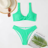 New Sexy Bikini 2026 Solid Swimsuit Women Swimwear Push Up Bikini Set Brazilian Bathing Suit Summer Beach Wear Swimming Suit