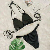 2026 Halter Luxury Rhinestones Diamond Bikini Female Swimsuit Women Swimwear Two-pieces Bikini Set Bather Bathing Suit Swim Lady