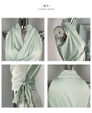 Women Blouses Slim Fit V-neck Lace Up Open Stitch Versatile Sleeveless Top For Female Chiffon Tops Summer Fashion PPAY