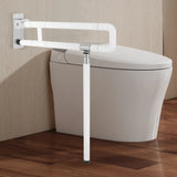 Foldable Toilet Grab Bar 100Kg Capacity ABS Stainless Steel Anti Slip Rail