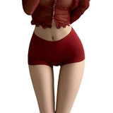 Women's Boyshort Panties Full Coverage Cotton Boxer Briefs Seamless Stretch Underwear Panties for Daily Wear