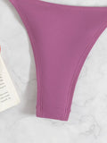 DEKA New Sexy One-shoulder Bikini Female Thong Swimsuit Women Diamond Swimwear Two-pieces Bikini Set Bather Bathing Suit Swim