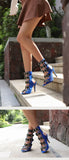 10cm Ultra High with Open Toe Multiple Buckle Strap Belt Sexy Club High Heels Summer Shoes Gladiator Cool Boots Sandals Women
