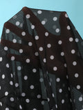 Polka Dots with Mesh Skirt Halter Shell Bikini Women Swimwear Female Swimsuit Three-pieces Bikini Set Bather Bathing Suit Swim