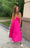 Foridol Elastic Smocking Green Cotton V Neck Summer Women's Dress Sleevless Long Green Maxi Casual Strapy Dress Solid Female