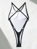 Sexy Backless Extreme G String Mini Micro Thong Women Swimwear One Piece Swimsuit Female Monokini High Leg Cut Bathing Suit Swim