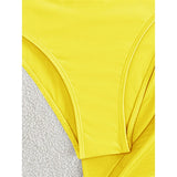 XS - L 6 Colors One Piece Swimsuit Female With Skirt Cut Out Women Swimwear Bandeau Metal Ring Bather Bathing Suit Swim V8108