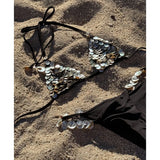 2025 Halter Bikinis Women Swimsuit New Sexy Swimwear Sequins Patchwork Biquini Brazilian Bikini Set Micro Female Beachwear Party