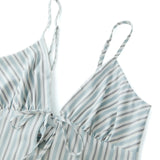 2026 Summer Women Tie-up Back Long Dress Spaghetti Strap V Neck Flowy Loose Dress Casual Party Bohemian Streetwear