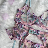 Women's Clothing Sets Erotic Woman Sexy Lingerie Sexy Women Underwear Set See-through Lingrie Femme Bra and Thongs to Set Bras