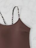 2026 Leopard Swimsuit One Piece String Backless Monokini Swimwear Women Sexy Bathers Bathing Swimming Swim Suit Female Beachwear