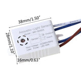 1PC Light Sensor Switch Detector Sound Voice Sensor Intelligent Auto on Off Smart Home Control for Corridor Bath Warehouse