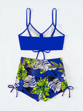 Drawstring Front Shorts Bikinis 2026 High Waist Swimsuit Women Swimwear Female Bathers Bathing Swimming Swim Suit Beachwear