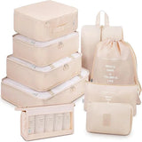 Travel Packing Cube Set 7/8/9 Pcs Polyester Organizer