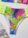 Halter String Floral Bikini 2026 High Waist Swimsuit Women Padded Swimwear Female Bathers Bathing Swimming Swim Suit Beachwear