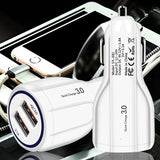 Vumpach Car Quick Charge QC 3.0 Mobile Phone Charger 2 Port USB Fast Car Charger for Samsung Xiaomi Ipad Sony Tablet Car Charger