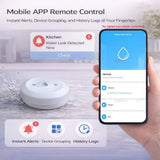 Zigbee Water Leak Sensor Flood Leakage Detector Linkage Alarm Sensor for Kitchen/Bathroom Support Tuya Smart Life Zigbee2mqtt