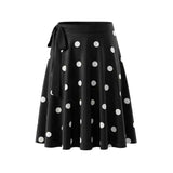 Spring Summer New Low-Waist Side-Tie Skirt For Women Sexy Large Polka Dot Print Midi Skirt Pure Desire Fashion Style Skirt 1KIJ