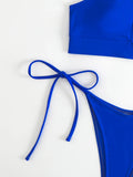 2026 Sexy Orange Bikini Hollow Out Push Up Two-Piece Swimsuit Women Halter Bandage Backless Thong Swimwear Summer Beachwear New