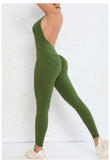 Backless Gym Jumpsuit Sport Overalls Women Nylon Yoga Workout Clothes for Women Fitness Clothing Gym Sets Womens Outfits