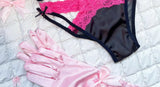 MOYISU New Release Contrast Bra Set | Demure & Sexy French Lace Bralette | Accentuates Small Chest Curves | Breathable Lingerie