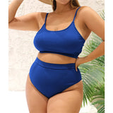 0XL - 4XL 7 Colors Bikini Plus Size Large Size Swimwear Women Swimsuit Female Two-Pieces Bikini Set Bather Bathing Suit V3774B