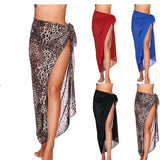 Women's Beach Long Skirt Chiffon Swimsuit Coverups Summer Bikini Wrap Sheer Scarf for Swimwear Cover Ups Sexy Bikini Wrap Shawls