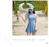Swimsuit for Women in Summer, Conservative and Slimming, One-piece Skirt Style Swimsuit New Year's Hot Spring Plus Size Swimsuit