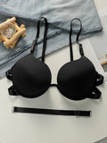 European and American style plus size pull up bra, black lingerie sexy Lingerie 3/4 cup daily oversized underwear MR3460