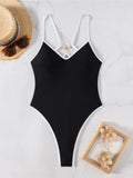 Extreme String Mini Micro Thong Women Swimwear One Piece Swimsuit Female Backless Pearls Padded Bather Bathing Suit Swim K7410