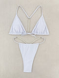 DEKA Thong Bikini Sexy String Pearls Mini Set Swimwear Women Swimsuit Female Swimming for Beach Wear for Bathing Suits