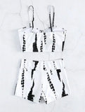 Drawstring Front Shorts Bikinis 2024 High Waist Swimsuit Women Swimwear Female Bathers Bathing Swimming Swim Suit Beachwear