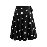Spring Summer New Low-Waist Side-Tie Skirt For Women Sexy Large Polka Dot Print Midi Skirt Pure Desire Fashion Style Skirt 1KIJ