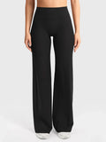 High Waist Pocket Yoga Pants for Women - Stretch Breathable Gym Workout Leisure Tummy Control Tights with Pockets