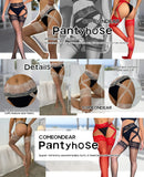 Luxury Lace Pantyhose Garter Belt Tights Cross Lace Waistband High Elastic Sexy Stockings Women Fashion Hosiery Plus Size XS-5XL