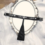 1pcs Letter Low Waist Fashion Sexy Women Thongs Sexy Lingerie Breathable Lady G-string Underwear T-back Black Female Panties