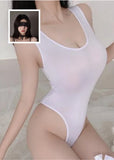 Sexy Cow Print Lingerie Set - Cute & Playful One-Piece Bodysuit, Tight Fitted Pajamas for Bedroom Role Play