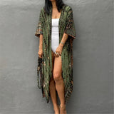 17 Colors Leopard Printed Colorful With Belt Tunic Cover-ups Beach Dress Beach Wear Beachwear Female Women Beach Cover Up V4510L