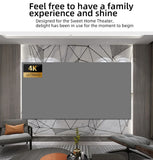 Simple anti glare screen, 60-110 inches, no need to drill holes for installation, high-definition 4K projection screen
