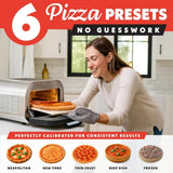 Gourmia Indoor Pizza Oven Air Fryer Toaster 1800W Countertop