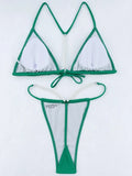 Sexy Pearl Bikinis Extreme Mini Micro String Bikini Female Swimsuit Women Thong Swimwear Two-pieces Bikini Set Bathing Suit Swim