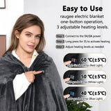 Electric Blanket USB Portable Body Warmer with 3 Temp Settings Heating Thermal Shawl for Home Office Electric Warmer Blanket