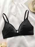 Women's Sexy Lingerie Solid Color No With Steel Ring Gathering Push Up Bra Front buckle Comfortable Close Fitting Bra C2906