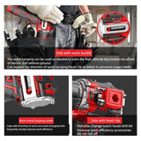 Brushless Electric Drill Tapping Cordless Impact Drill Metal Ratchet Chuck Electric Hand Drill Household Electric Screwdriver