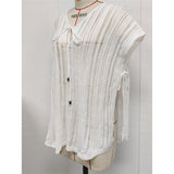 2026 New Short Sleeve V Neck Crochet Knitted Tunic Beach Cover Up Cover-ups Beach Dress Beach Wear Beachwear Female Women V8211