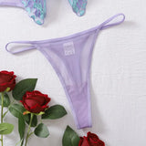 Toucheart Sexy Ultra Thin Perspective Underwear Set For Women Sexy Bra 2 Piece Set Butterfly Hollow Out Sexy Lingerie Set New