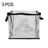1/3pcs Transparent Books Storage Bag Newspaper/magazine Document Container Foldable Waterproof Dust Proof Stationery Organizer